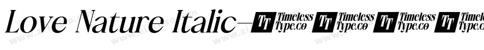 Love Nature Italic字体转换